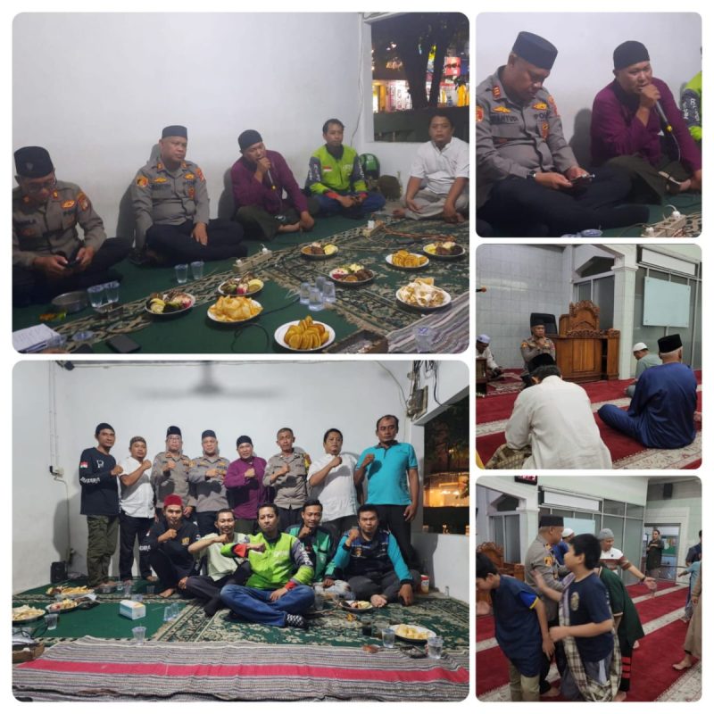 Pengajian Rutin Komunitas Ojol Keong Kecamatan Bekasi Barat Di Hadiri Oleh Ka.Polsek Bekasi Barat